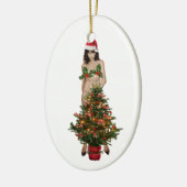 MELANIA, het kerstplan Keramisch Ornament (Links)