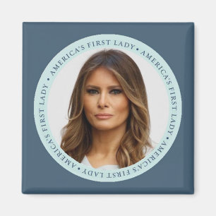 Melania TRUMP First Lady Square Magnet Magneet