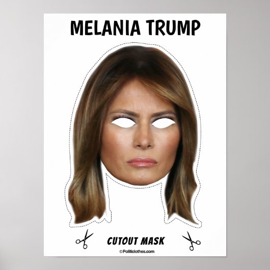 MELANIA TRUMP Halloween Mask Poster (Voorkant)