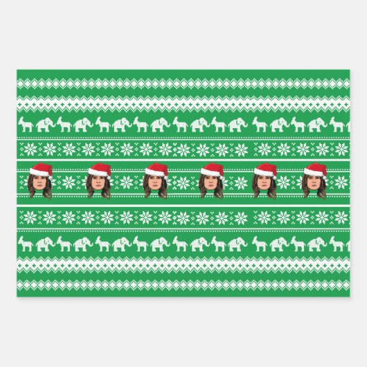 MELANIA TRUMP Kerstmis Inpakpapier Vel (Voorkant 2)