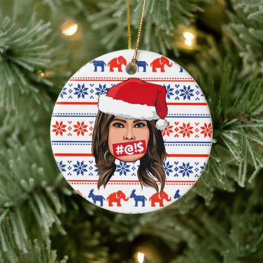 MELANIA TRUMP Kerstmis Keramisch Ornament (Boom)