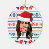 MELANIA TRUMP Kerstmis Keramisch Ornament (Links)