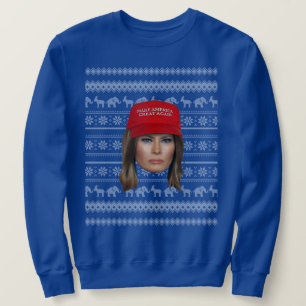 Melania Trump MAGA Kerstmis Trui