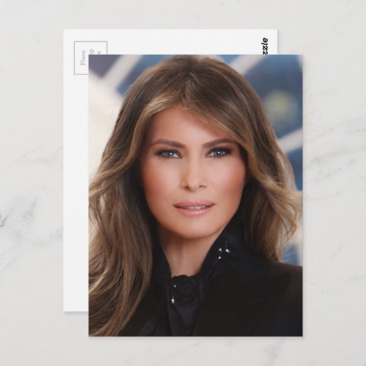 Melania Trump Official White House Foto Briefkaart (Voorkant / Achterkant)