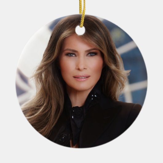 Melania Trump Official White House Keramisch Ornament (Voorkant)