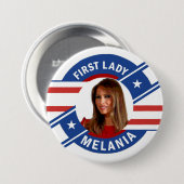 Melania Trump Ronde Button 7,6 Cm (Voorkant /achterkant)