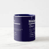 Mélanie, mug avec définition de nom personnalisé p (Centre)