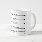 Mélanie Mug Jumbo noir et blanc (Devant droit)