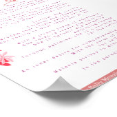 "Melanie" Naam gedicht Poster (Hoek)