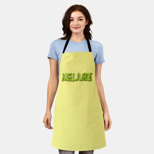 Melanie Nom Conception de tablier de cuisine tabli (Porté)