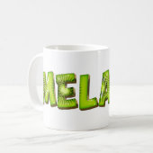Melanie Nom Kiwi Style Tasse Teetasse Café (Devant gauche)