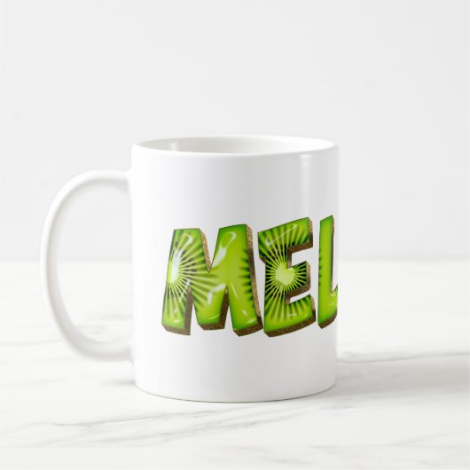 Melanie Nom Kiwi Style Tasse Teetasse Café (Gauche)