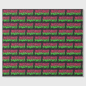 Melanie Vorname Name Graffiti red green Cadeaupapier (Vlak)