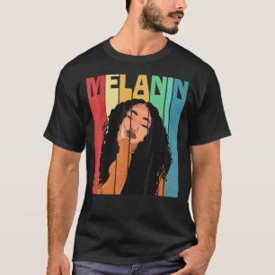 Melanin African Afro Vrouwen Black Queen T-shirt