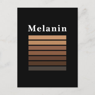Melanin African American Black History Maand Briefkaart