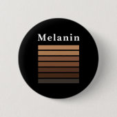Melanin African American Black History Maand Ronde Button 5,7 Cm (Voorkant)