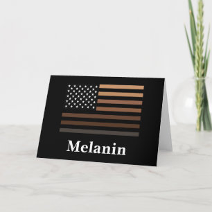 Melanin African American USA Flag Black History Kaart