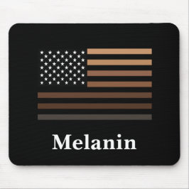 Melanin African American USA Flag Black History Muismat