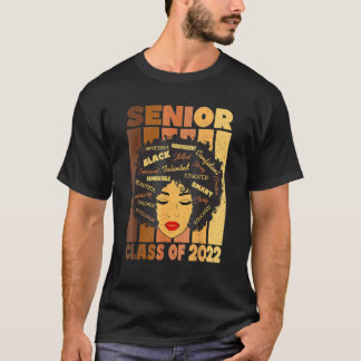  Melanin - Afrikaanse Amerikaanse Senior Klasse 2 T-shirt