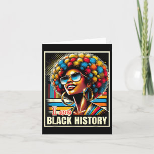Melanin Afro Zwarte Koningin Ik Ben Zwart Geschied Kaart