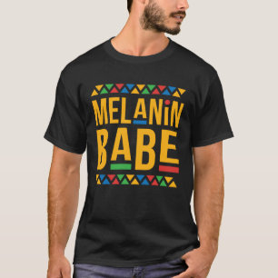 Melanin Babe Dashiki Kleur Afrikaans Meisjes Kerst T-shirt