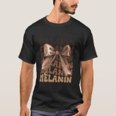 Melanin Black Geschiedenis Coquette Bow Afro-Ameri T-shirt (Voorkant)