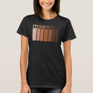 Melanin Black Pride Afro Queen King geeft Afrika T-shirt