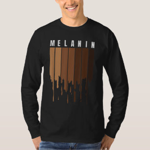 Melanin Black pride BLM Black History Maand Queen T-shirt