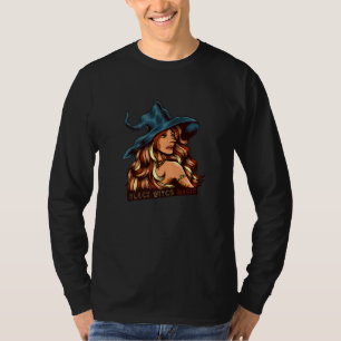 Melanin Black Witch Magic African Black H T-shirt