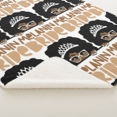 Melanin Bride Sherpa Deken (3/4)