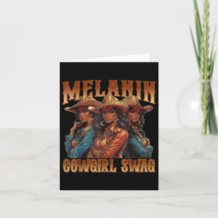 Melanin Cowgirls Swag Black Geschiedenis Afrikaans Kaart