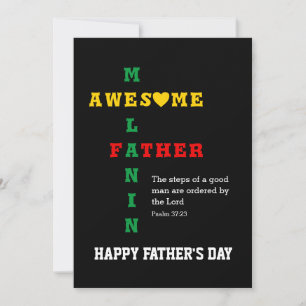Melanin Dad Happy Vaderdag Card Feestdagenkaart