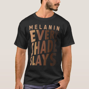 Melanin Elke schaap houdt van je huid Zwarte Pri T-shirt