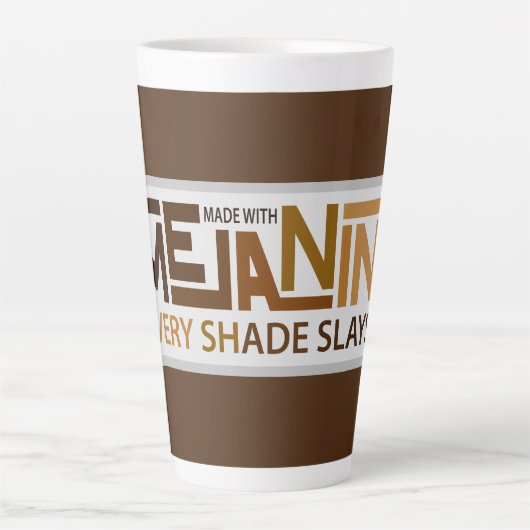 Melanin Elke Shade Slays Latte Mok (Voorkant)