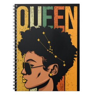 Melanin Koningin Zwart Meisje Magische Afrikaanse Notitieboek