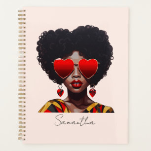 Melanin Magic : Black Queen Rocking Heart Shades