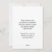 Melanin Mam Happy Moederdag Feestdagenkaart (Achterkant)