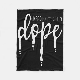 Melanin onverschillig drug zwart meisje tee Chris Fleece Deken