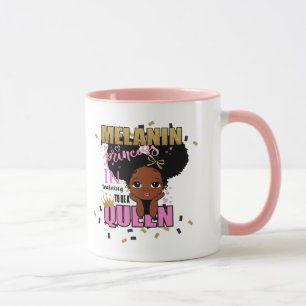 Melanin Prinses in Opleiding tot Koningin Lilibet Mok