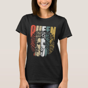Melanin Queen African American Strong Black Natura T-shirt