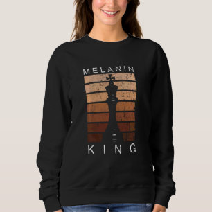 Melanin Shades Black King Chess History Month Vint Trui