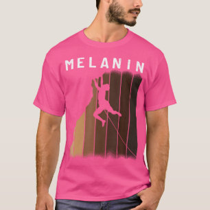 Melanin Shades Black Pride Mannen Mountain Rock Cl T-shirt