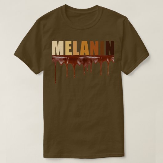 Melanin Shades Chocolate Black Pride Gift T-shirt (Design voorkant)