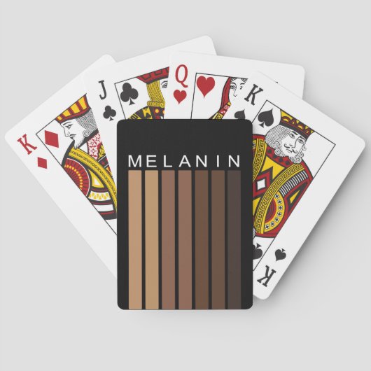 Melanin Shades Graphic and Text Pokerkaarten (Achterkant)