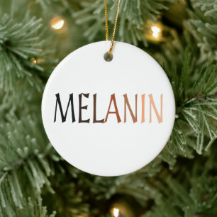 MELANIN Shades of Black Keramisch Ornament