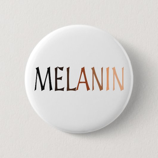 MELANIN Shades of Black Ronde Button 5,7 Cm (Voorkant)