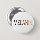 MELANIN Shades of Black Ronde Button 5,7 Cm (Voorkant /achterkant)