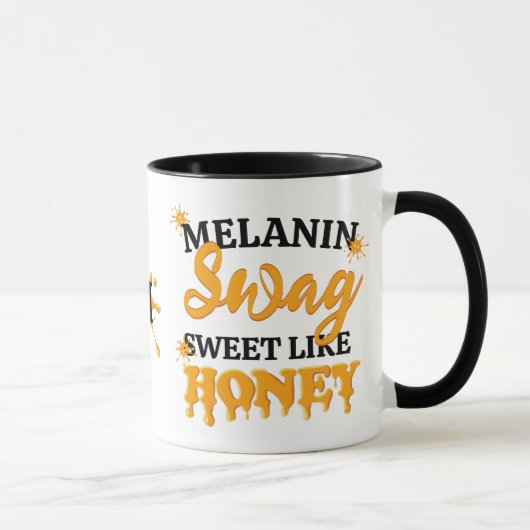 MELANIN Sweet like Honey SWAG Monogram Mok (Rechts)