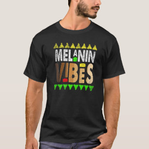 Melanin Vibes Black History Maand Cool BLM African T-shirt