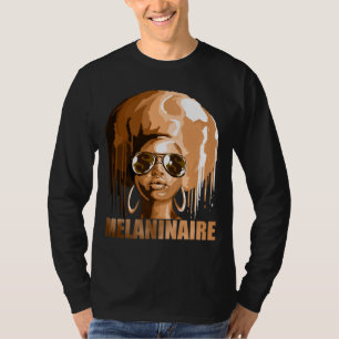 Melaninaire Vrouwen Melanin Poppin Black History G T-shirt